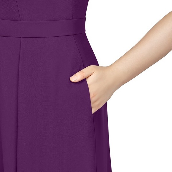 Azazie Melinda bridesmaid dress (Grape, size A4) - Picture 5 of 5